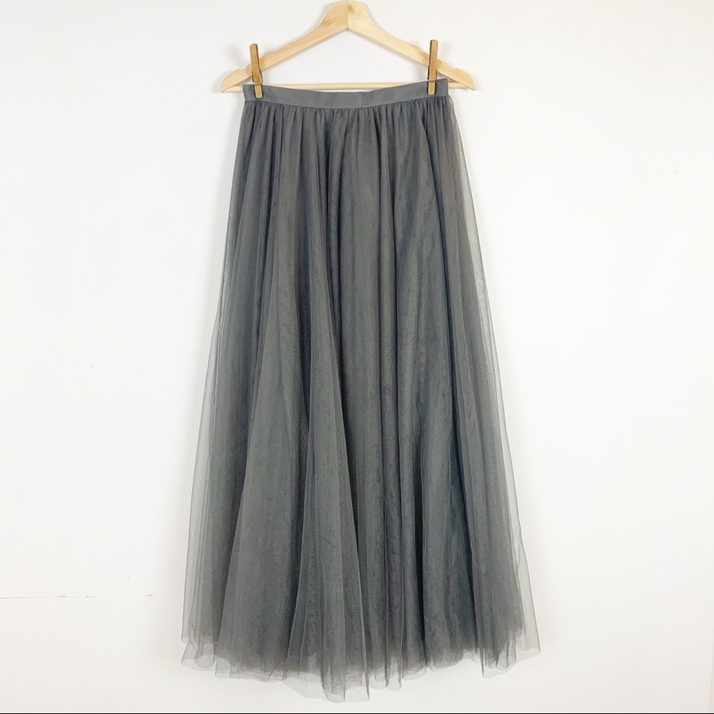 REVELRY Long Maxi Tulle Skirt 6 Bridesmaid Wedding
